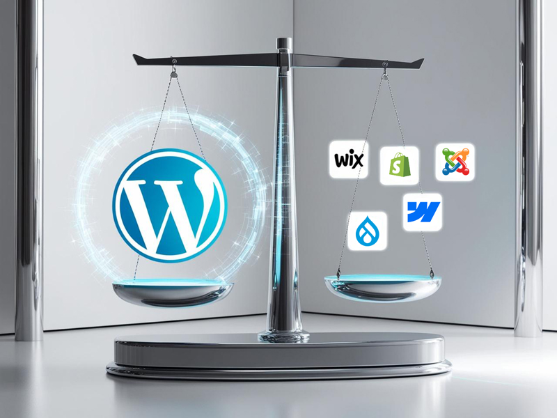 Compararif WordPress, Wix, Shopify, Joomla en 2025